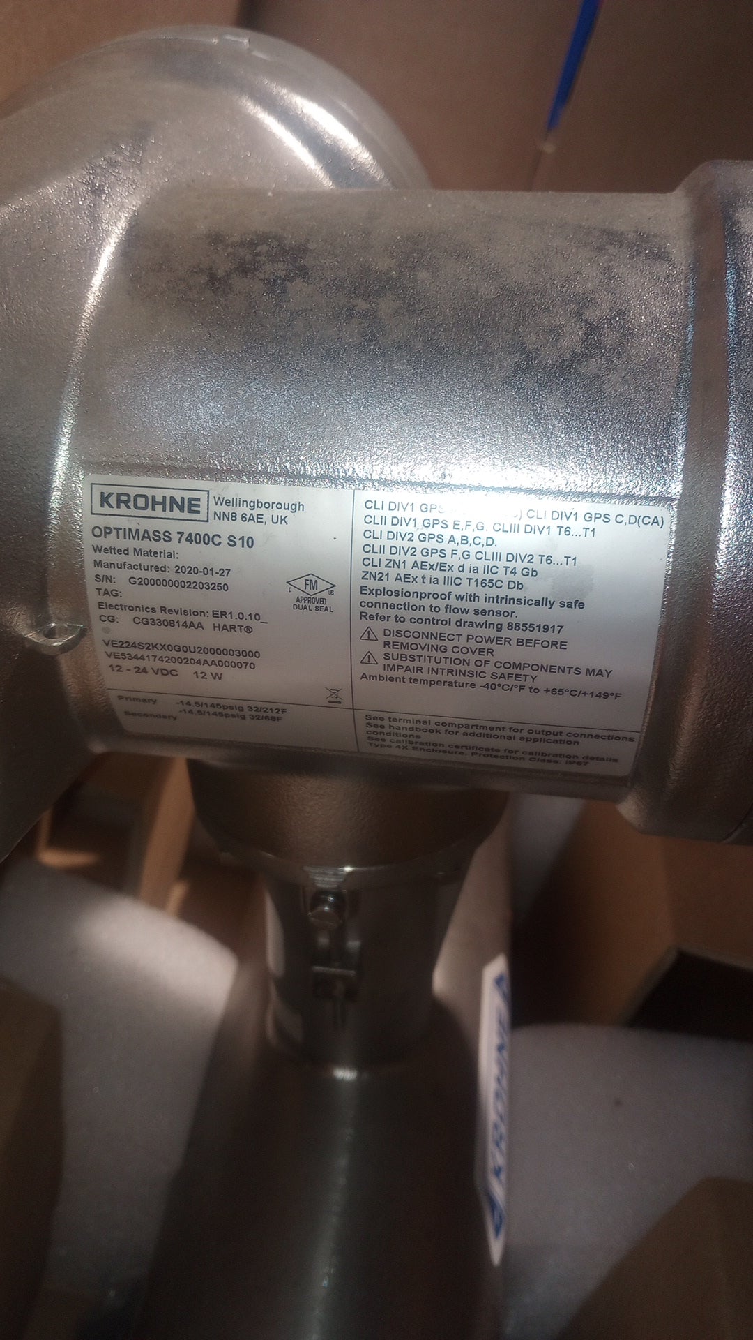 Krohne Mass Flowmeter