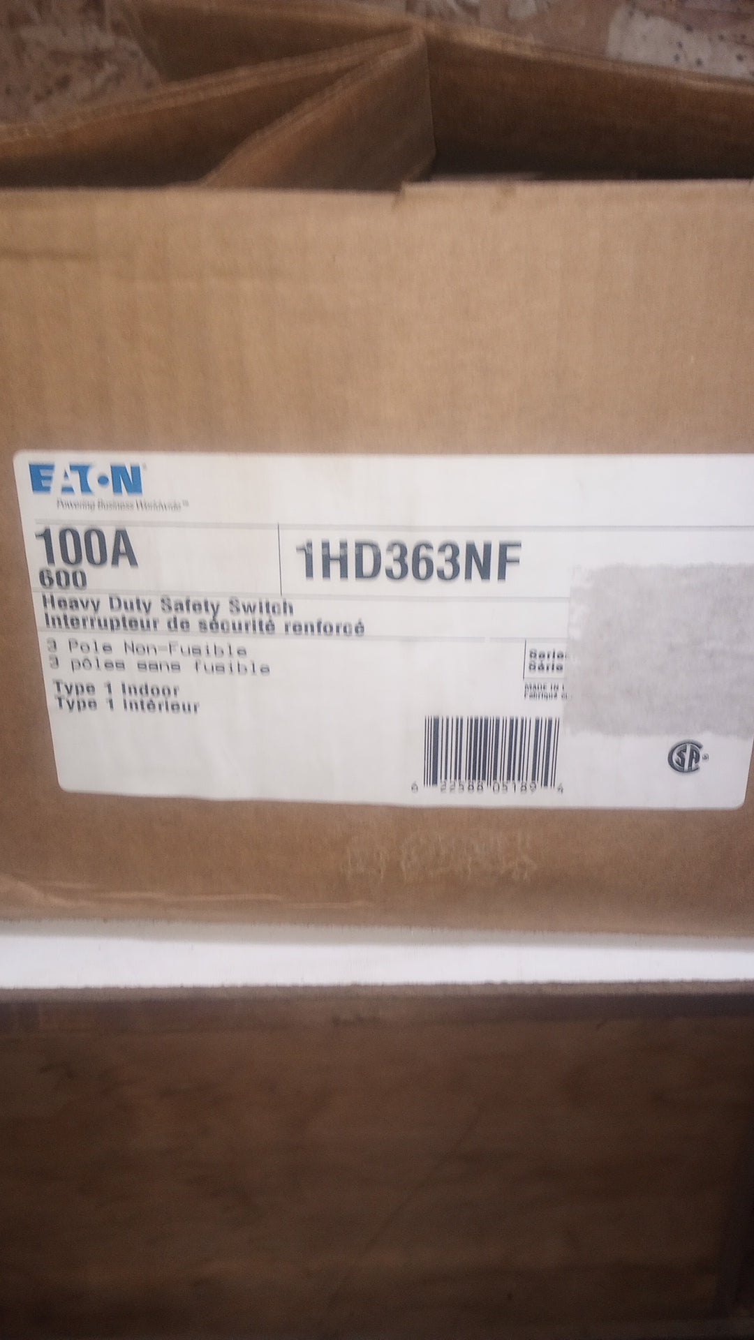 Eaton 1HD363NF Disconnect Switch